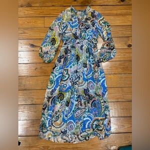 (978)*ZARA FLORAL LONG DRESS*